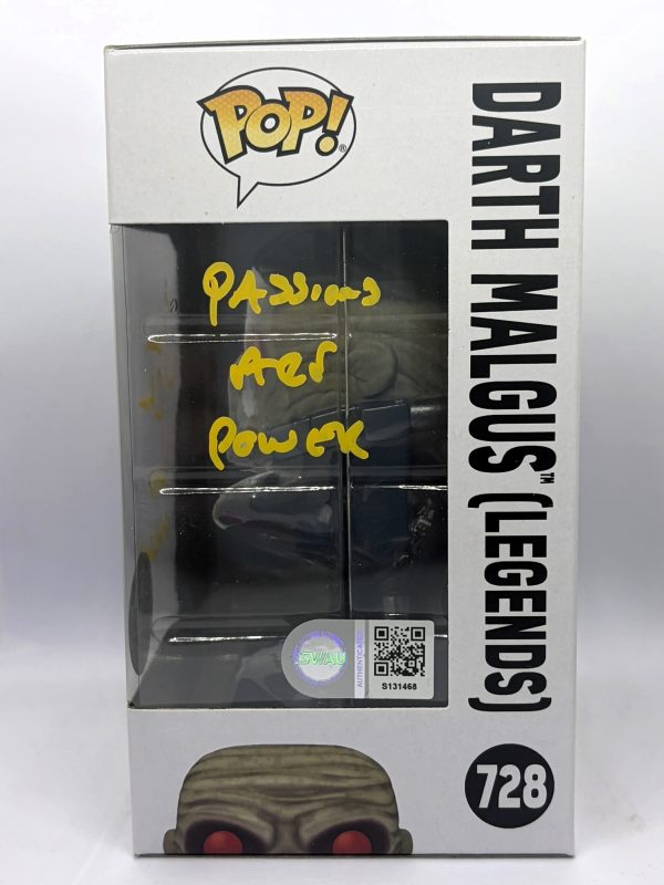 Darth Malgus 728 פאנקו פופ (Signed) Darth Malgus (Legends) #728 – מדבקת אימות COA